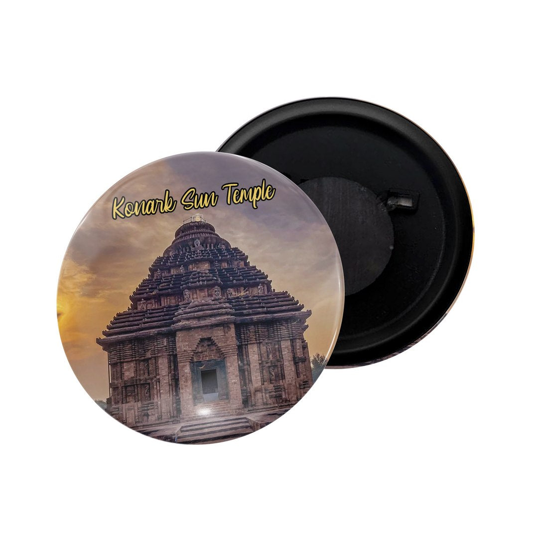 dhcrafts Fridge Magnet Multicolor Karnataka Udupi Glossy Finish Design Pack of 1