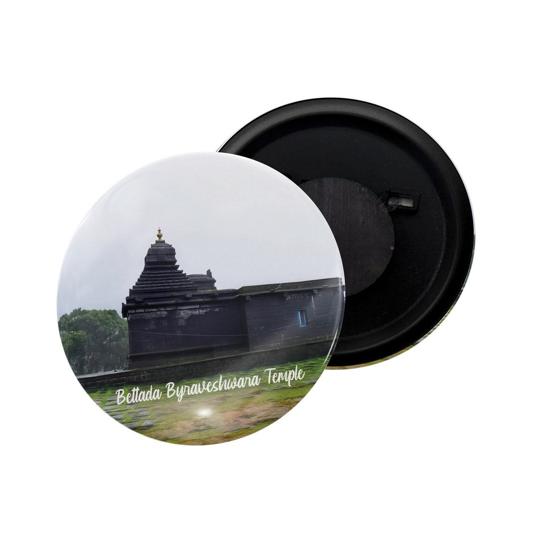 dhcrafts Fridge Magnet Multicolor Karnataka Udupi Glossy Finish Design Pack of 1