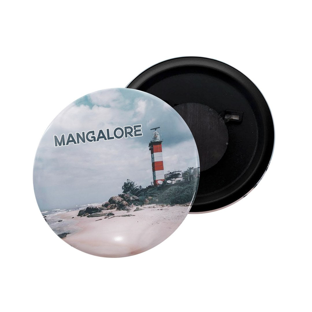 dhcrafts Fridge Magnet Multicolor Karnataka Udupi Glossy Finish Design Pack of 1