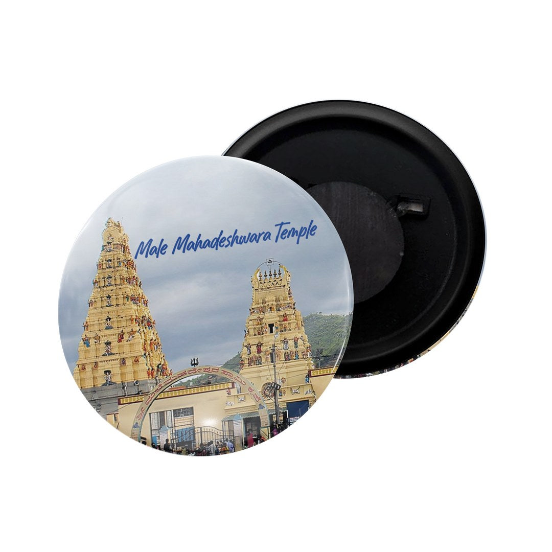 dhcrafts Fridge Magnet Multicolor Karnataka Udupi Glossy Finish Design Pack of 1