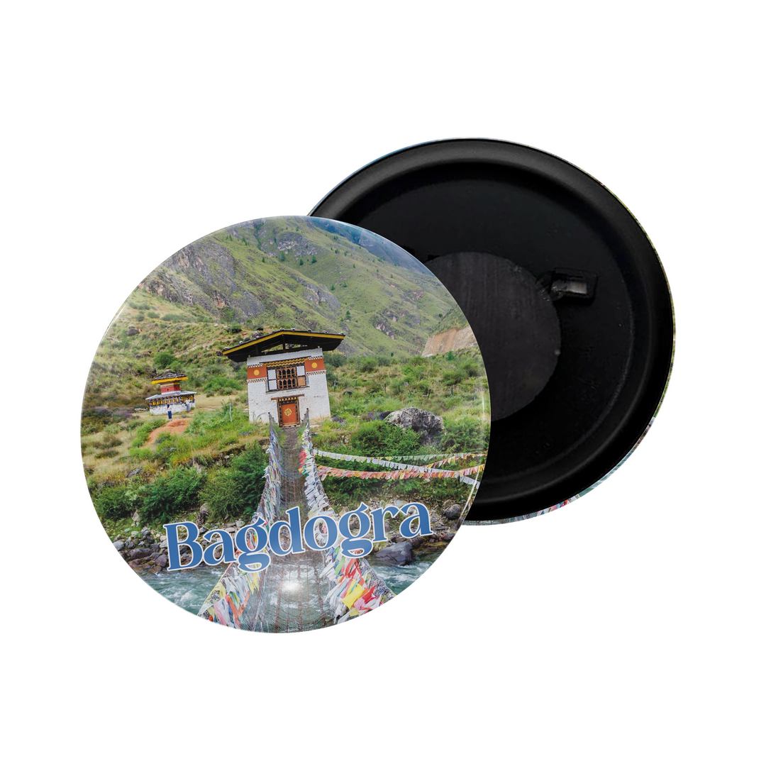 dhcrafts Fridge Magnet Multicolor Maharashtra Grishneshwar Chhatrapati Sambhajinagar Glossy Finish Design Pack of 1