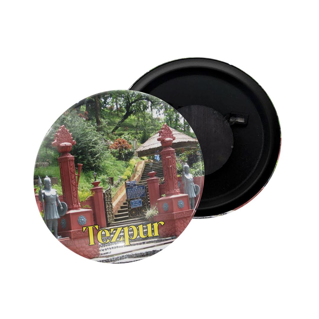 dhcrafts Fridge Magnet Multicolor Maharashtra Grishneshwar Chhatrapati Sambhajinagar Glossy Finish Design Pack of 1