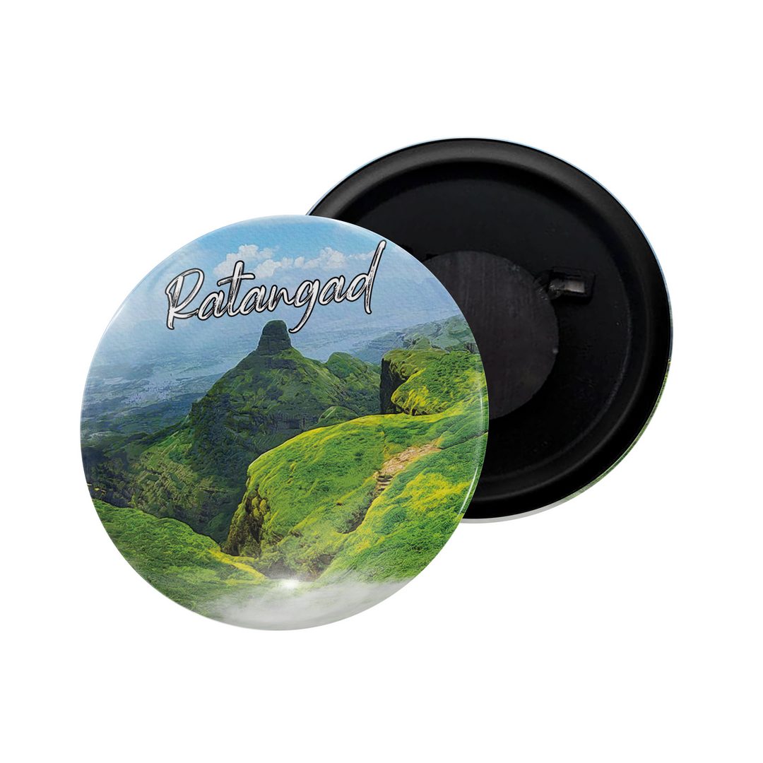 dhcrafts Fridge Magnet Multicolor Maharashtra Grishneshwar Chhatrapati Sambhajinagar Glossy Finish Design Pack of 1
