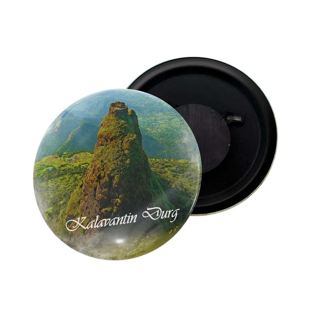 dhcrafts Fridge Magnet Multicolor Maharashtra Grishneshwar Chhatrapati Sambhajinagar Glossy Finish Design Pack of 1