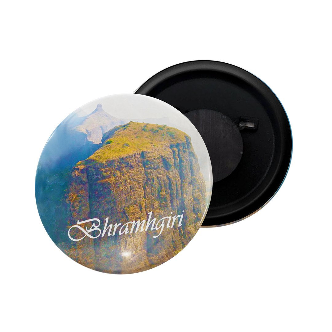 dhcrafts Fridge Magnet Multicolor Maharashtra Grishneshwar Chhatrapati Sambhajinagar Glossy Finish Design Pack of 1