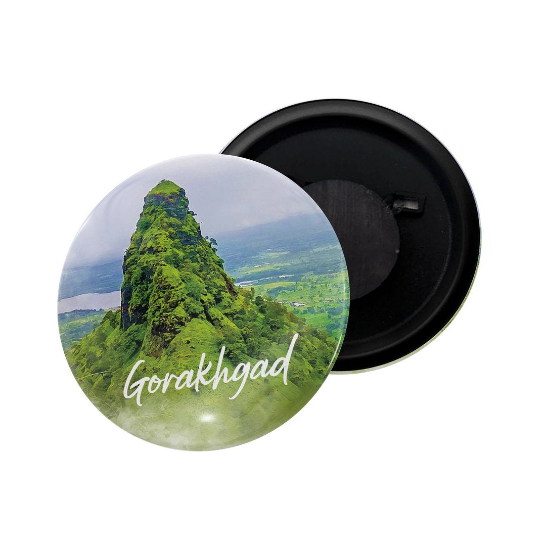 dhcrafts Fridge Magnet Multicolor Maharashtra Grishneshwar Chhatrapati Sambhajinagar Glossy Finish Design Pack of 1