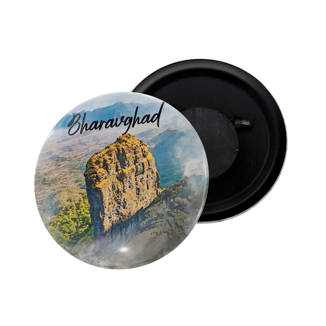 dhcrafts Fridge Magnet Multicolor Maharashtra Bhairavgad Glossy Finish Design Pack of 1