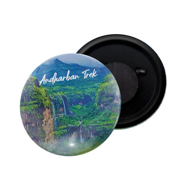dhcrafts Fridge Magnet Multicolor Maharashtra Bhairavgad Glossy Finish Design Pack of 1