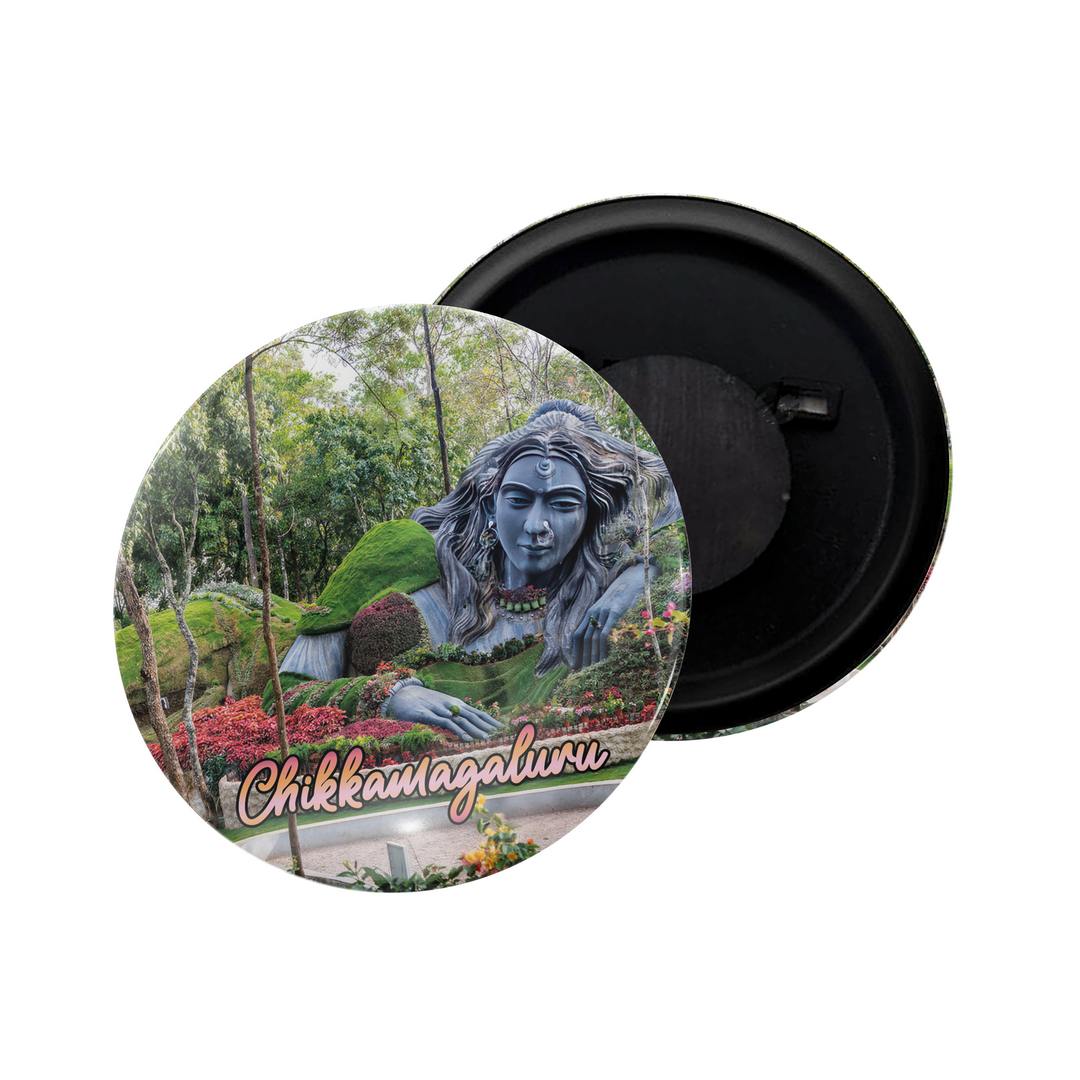 dhcrafts Fridge Magnet Multicolor Maharashtra Bhairavgad Glossy Finish Design Pack of 1