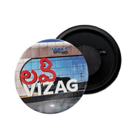 dhcrafts Fridge Magnet Multicolor Maharashtra Bhairavgad Glossy Finish Design Pack of 1