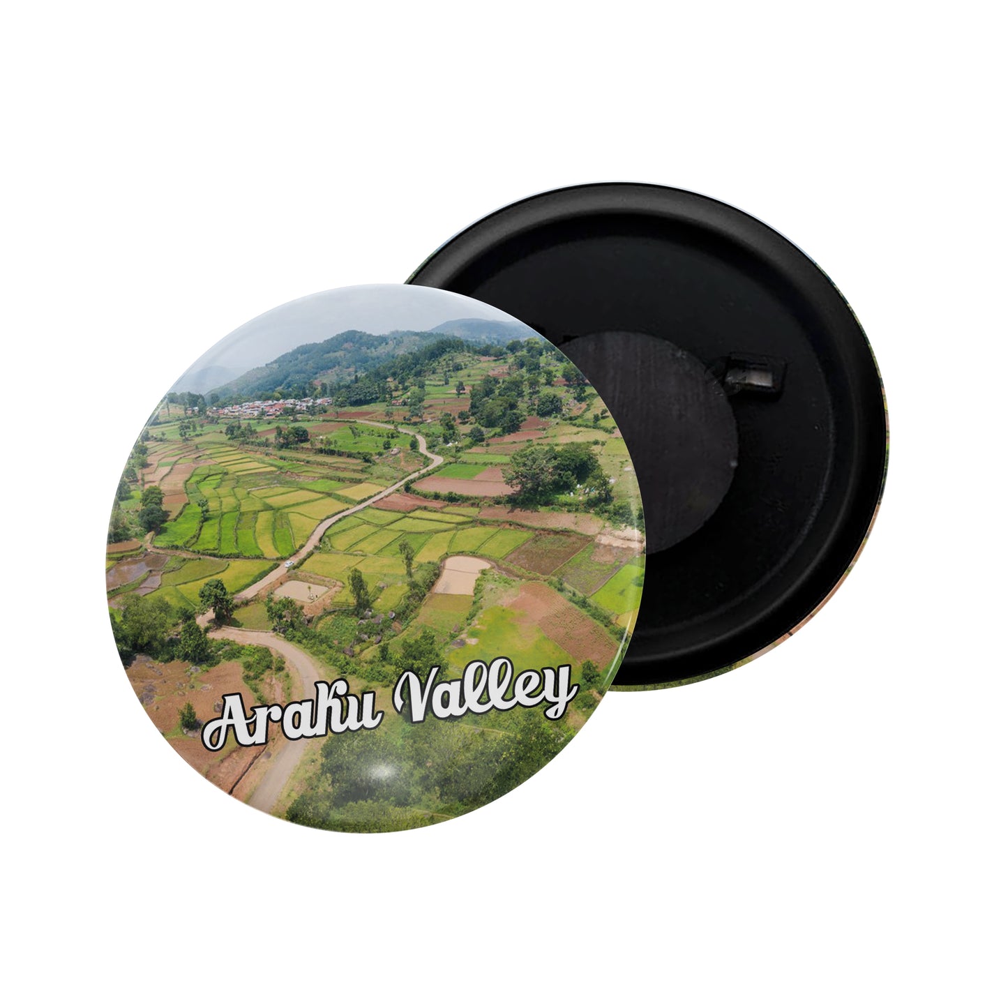 dhcrafts Fridge Magnet Multicolor Andhra Pradesh Maredumilli Glossy Finish Design Pack of 1
