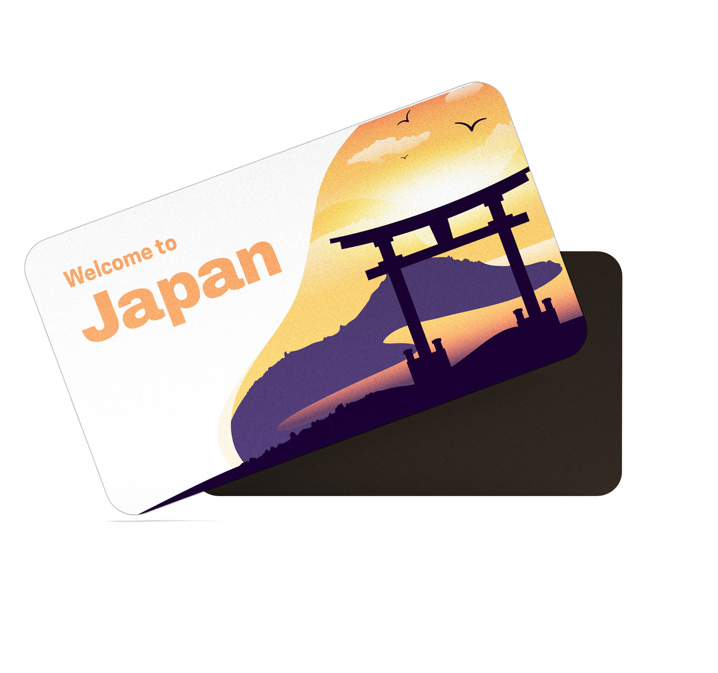 dhcrafts Rectangular Fridge Magnet Multicolor Japan D1 Design Pack of 1 (8.6cm x 5.4cm)