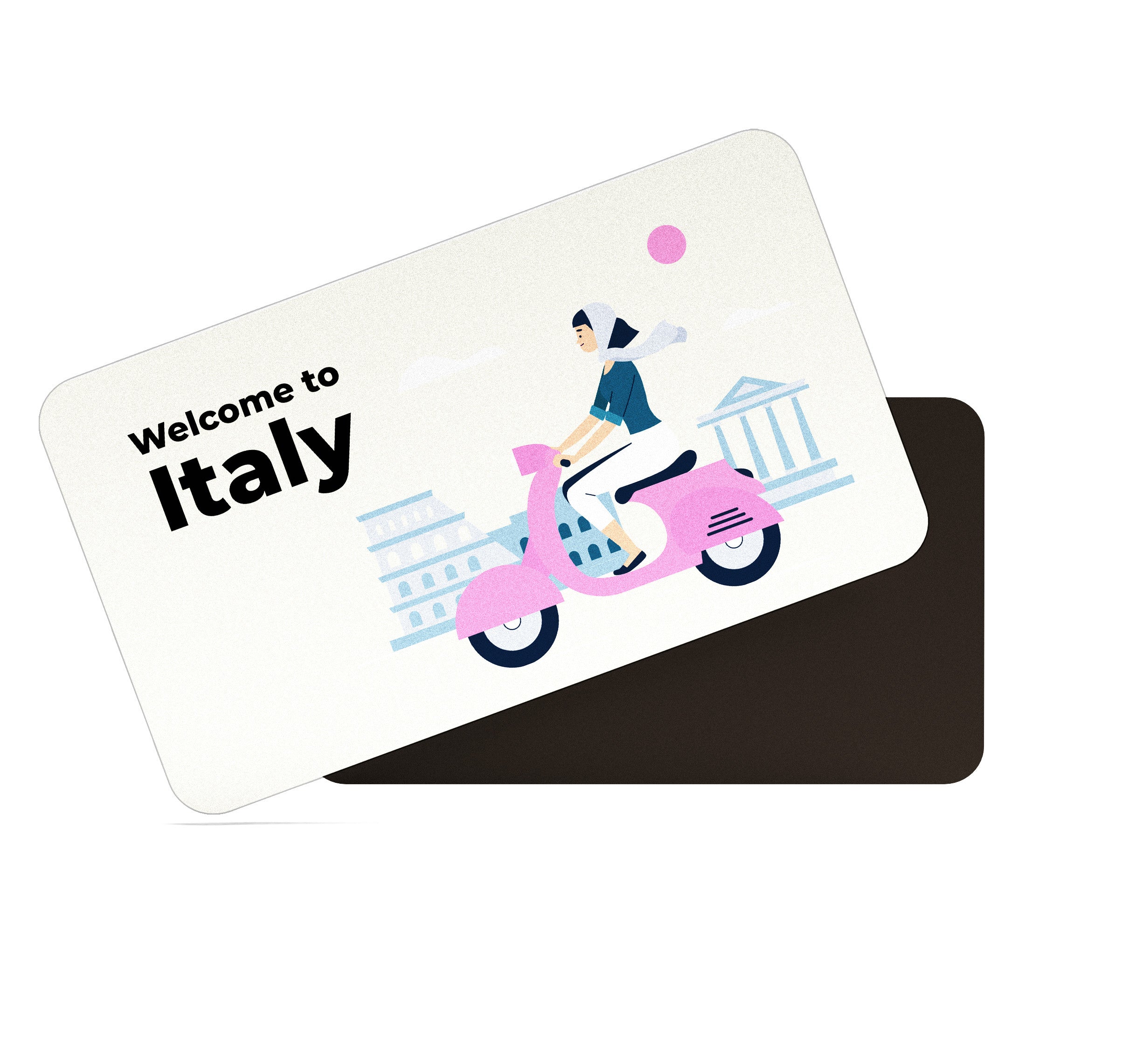 dhcrafts Rectangular Fridge Magnet Multicolor Italy D2 Design Pack of 1 (8.6cm x 5.4cm)