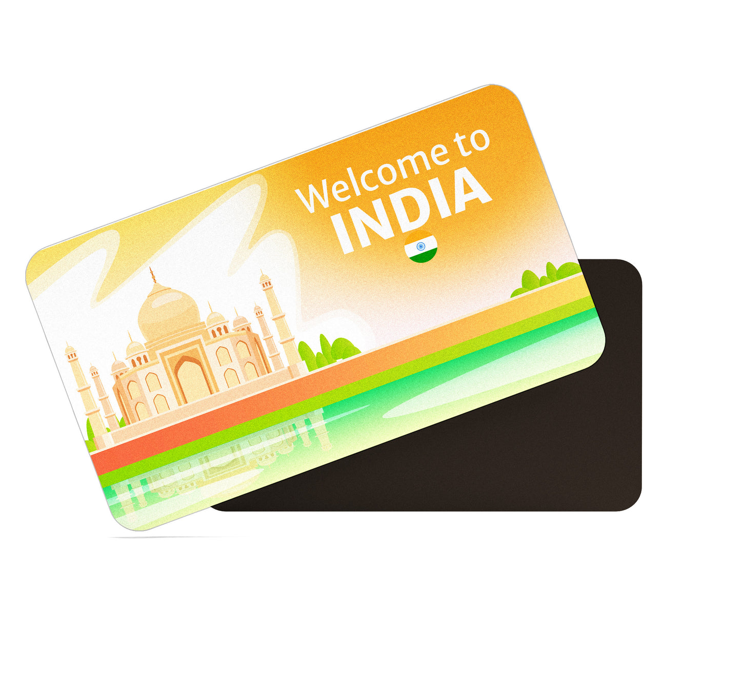 dhcrafts Rectangular Fridge Magnet Multicolor India D3 Design Pack of 1 (8.6cm x 5.4cm)