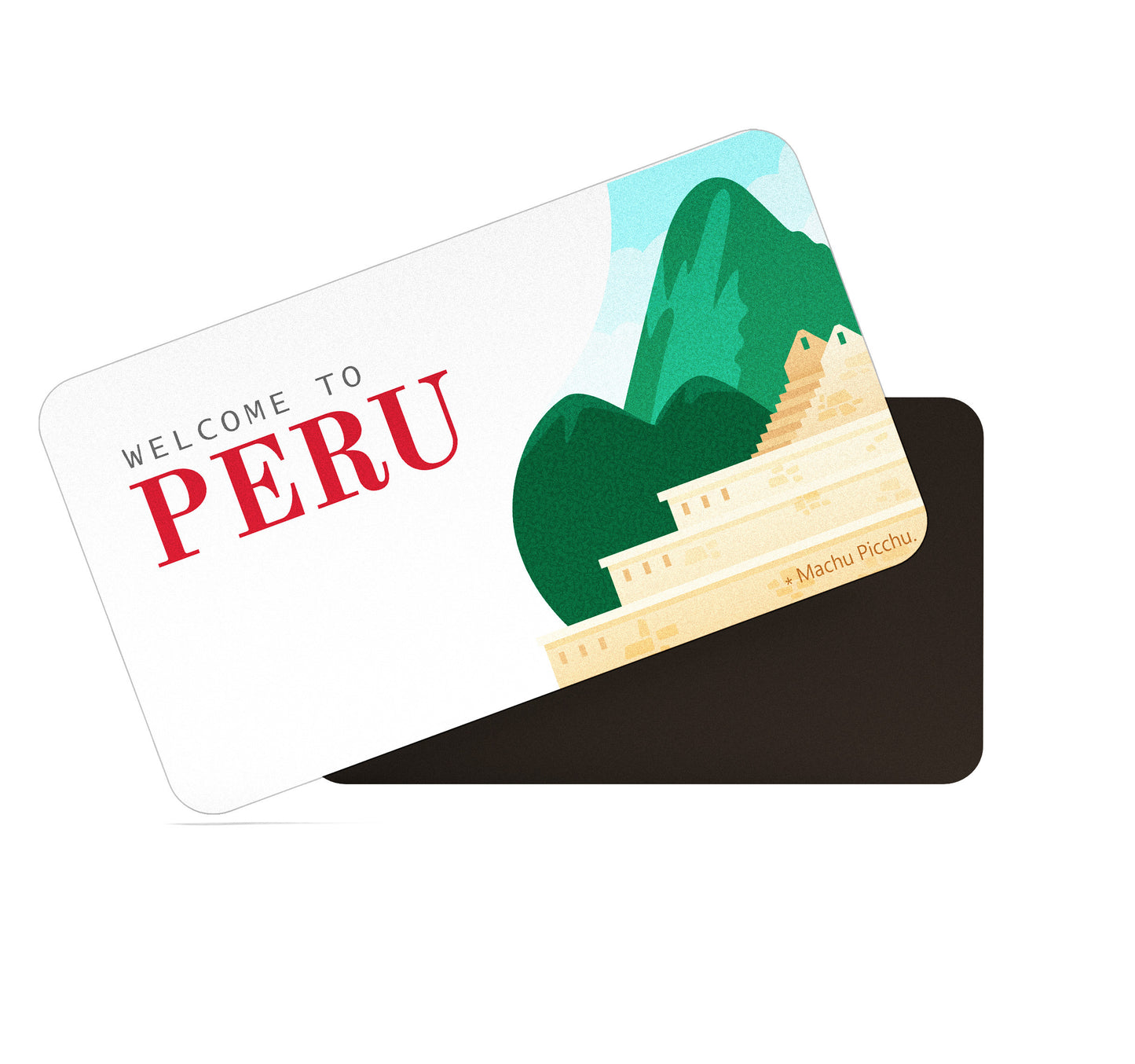 dhcrafts Rectangular Fridge Magnet Multicolor Peru D1 Design Pack of 1 (8.6cm x 5.4cm)