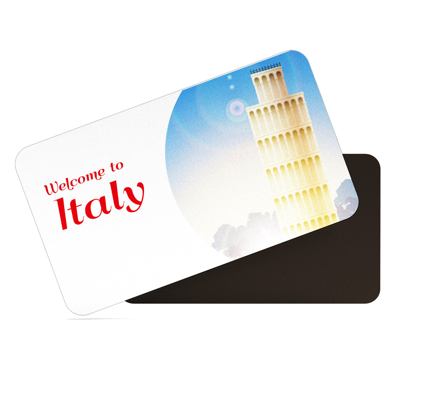 dhcrafts Rectangular Fridge Magnet Multicolor Italy D3 Design Pack of 1 (8.6cm x 5.4cm)