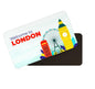 dhcrafts Rectangular Fridge Magnet Multicolor London D2 Design Pack of 1 (8.6cm x 5.4cm)