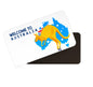 dhcrafts Rectangular Fridge Magnet Multicolor Australia D2 Design Pack of 1 (8.6cm x 5.4cm)