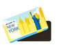 dhcrafts Rectangular Fridge Magnet Multicolor New York D2 Design Pack of 1 (8.6cm x 5.4cm)