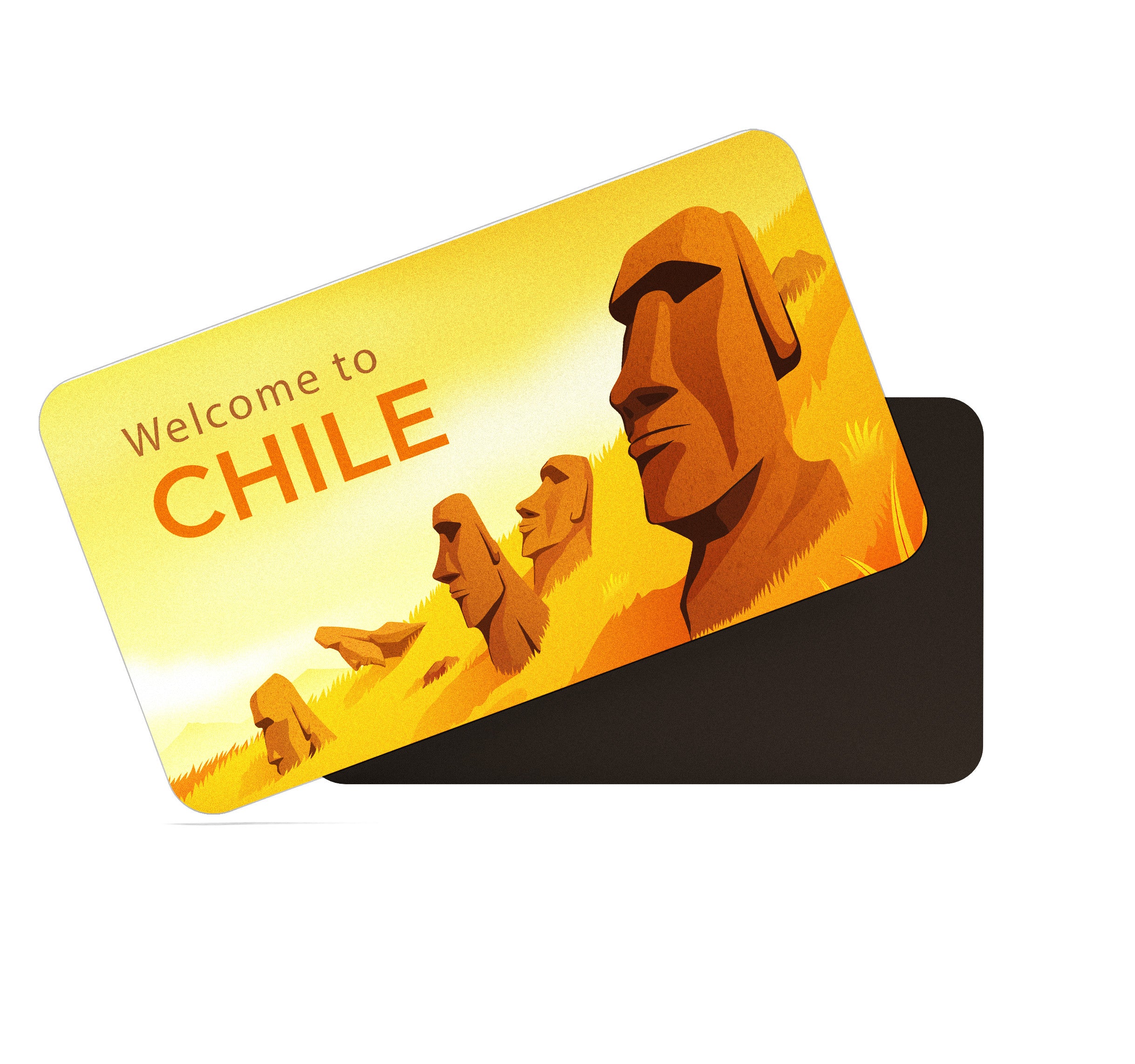 dhcrafts Rectangular Fridge Magnet Multicolor Chile D2 Design Pack of 1 (8.6cm x 5.4cm)