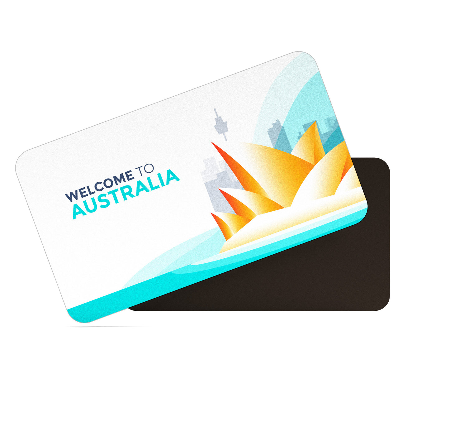 dhcrafts Rectangular Fridge Magnet Multicolor Australia D3 Design Pack of 1 (8.6cm x 5.4cm)