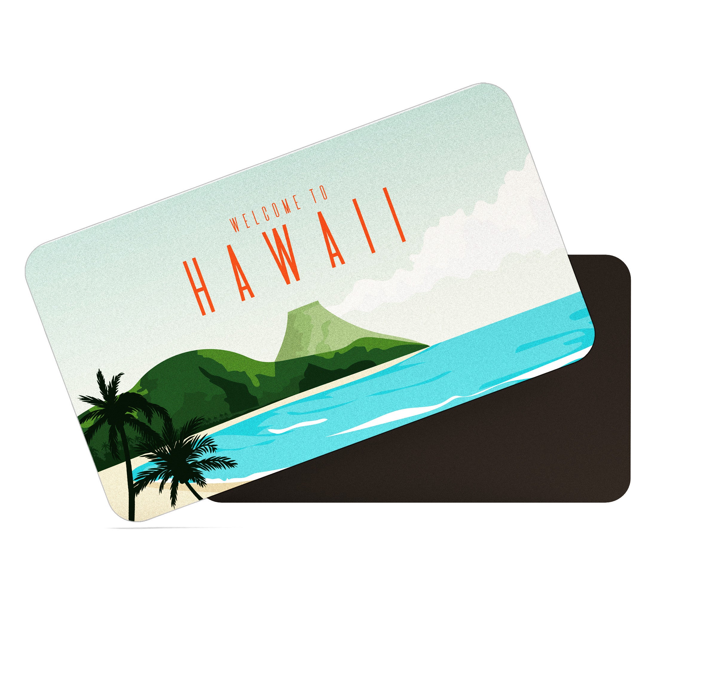 dhcrafts Rectangular Fridge Magnet Multicolor Hawaii D2 Design Pack of 1 (8.6cm x 5.4cm)