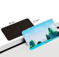dhcrafts Rectangular Rubber Fridge Magnet / Magnetic Card Multicolor Vietnam D3 Design Pack of 1 (8.6cm x 5.4cm)