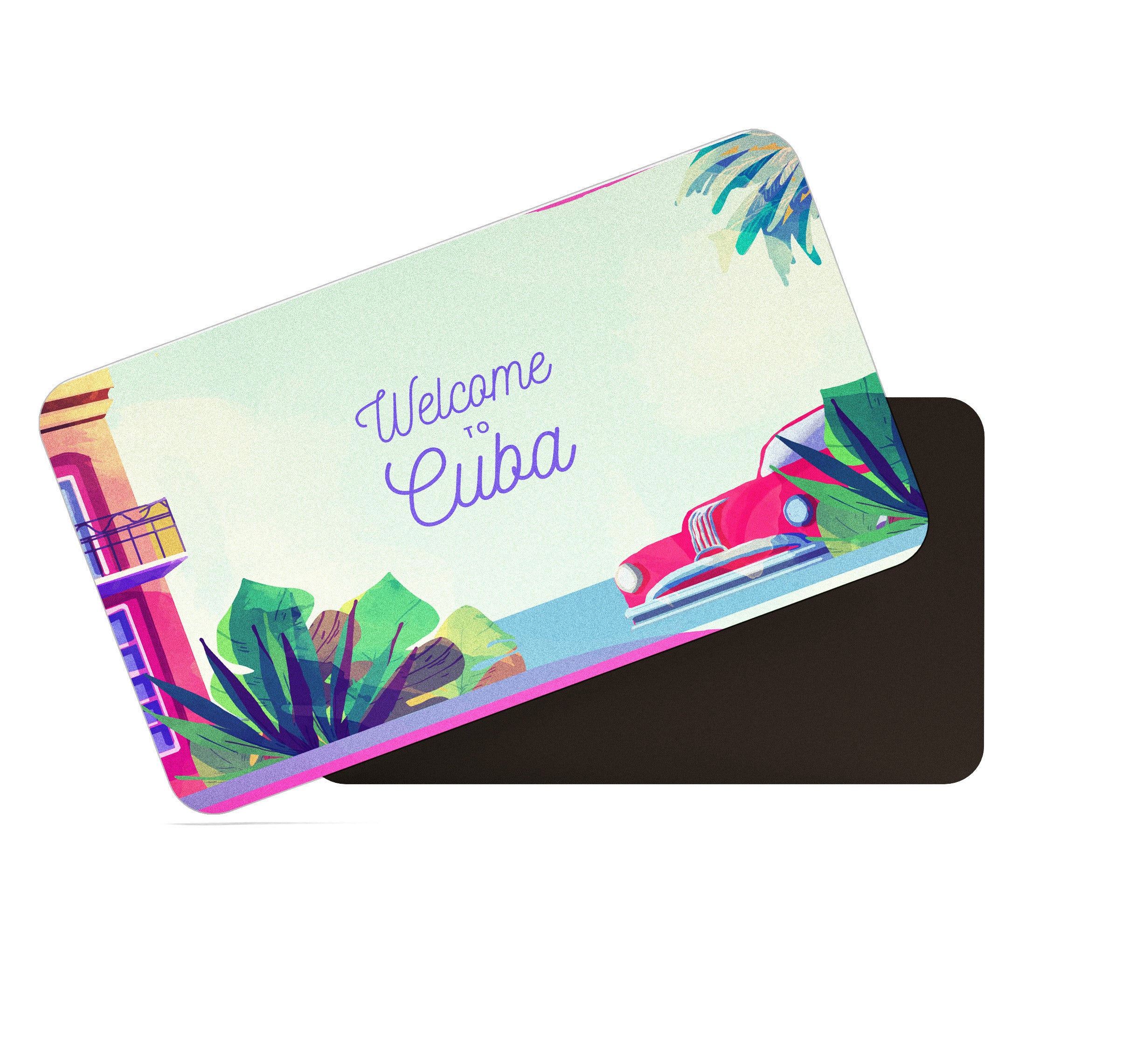 dhcrafts Rectangular Fridge Magnet Multicolor Cuba Design Pack of 1 (8.6cm x 5.4cm)