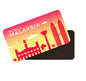 dhcrafts Rectangular Fridge Magnet Pink Malaysia Design Pack of 1 (8.6cm x 5.4cm)