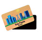 dhcrafts Rectangular Fridge Magnet Orange Brazil Sao Paulo Design Pack of 1 (8.6cm x 5.4cm)
