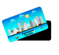 dhcrafts Rectangular Fridge Magnet Blue Canada Vancouver Design Pack of 1 (8.6cm x 5.4cm)
