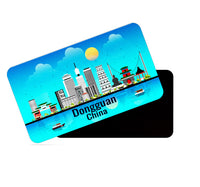 dhcrafts Rectangular Fridge Magnet Blue China Dongguan Design Pack of 1 (8.6cm x 5.4cm)
