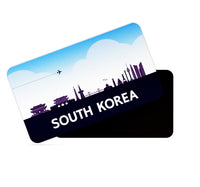 dhcrafts Rectangular Fridge Magnet Purple South Korea Design Pack of 1 (8.6cm x 5.4cm)