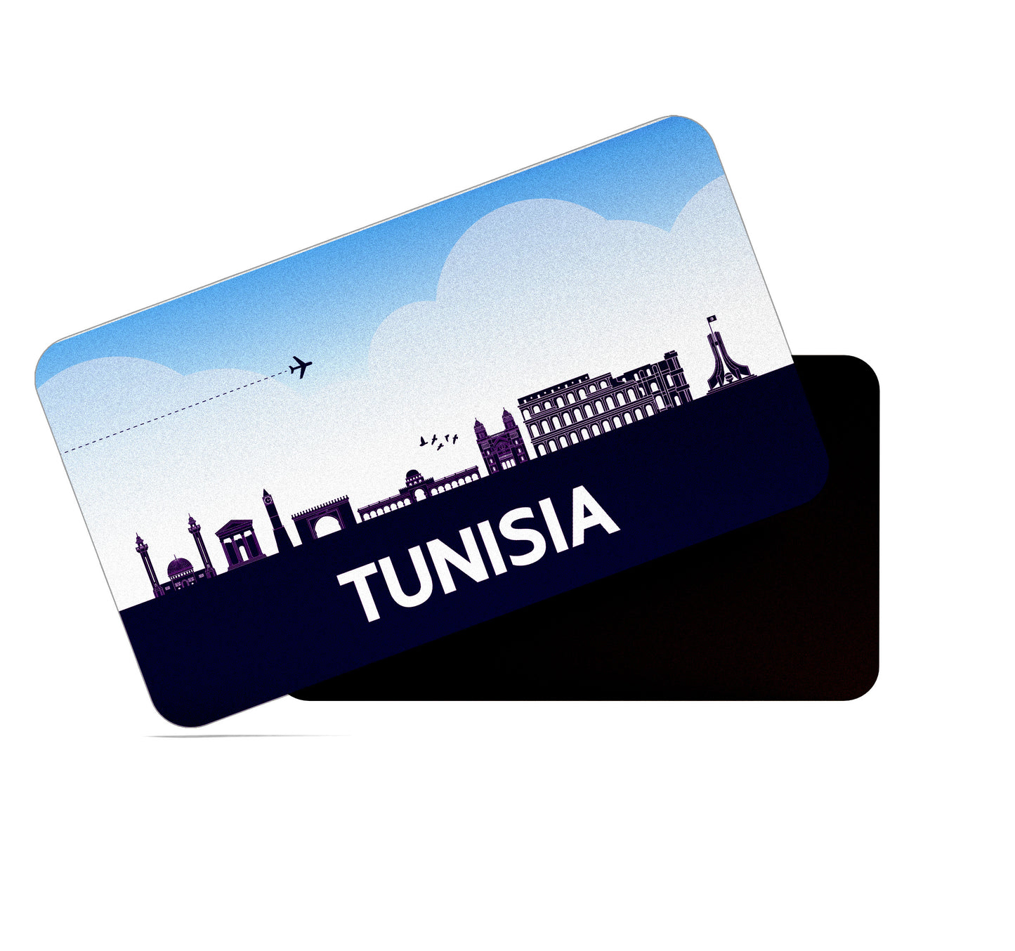 dhcrafts Rectangular Fridge Magnet Purple Tunisia Design Pack of 1 (8.6cm x 5.4cm)