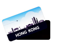dhcrafts Rectangular Fridge Magnet Purple Hong Kong Design Pack of 1 (8.6cm x 5.4cm)