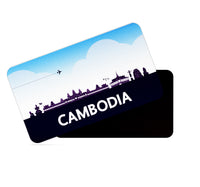 dhcrafts Rectangular Fridge Magnet Purple Combodia Design Pack of 1 (8.6cm x 5.4cm)