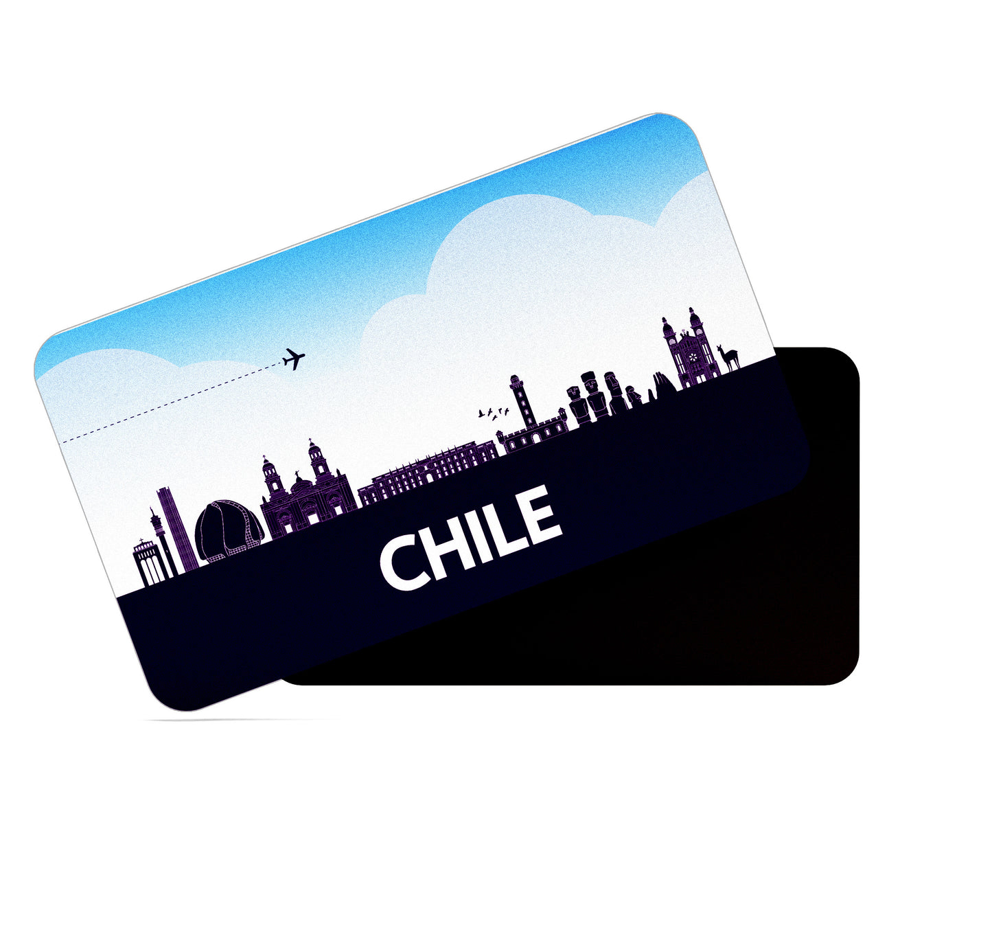 dhcrafts Rectangular Fridge Magnet Purple Chile Design Pack of 1 (8.6cm x 5.4cm)