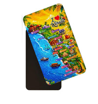 dhcrafts Rectangular Fridge Magnet Multicolor Kerala D1 Design Pack of 1 (8.6cm x 5.4cm)