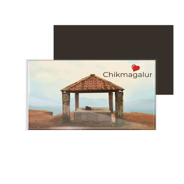 dhcrafts Rectangular Fridge Magnet Multicolor Karnataka Chikmangalur D6 Design Pack of 1 (8.6cm x 5.4cm)