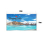 dhcrafts Rectangular Fridge Magnet Multicolor Ladakh Pangong Lake Design Pack of 1 (8.6cm x 5.4cm)