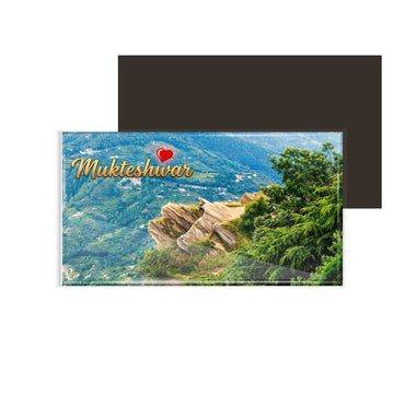 dhcrafts Rectangular Fridge Magnet Multicolor Uttarakhand Mukteshwar D2 Design Pack of 1 (8.6cm x 5.4cm)