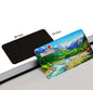 dhcrafts Rectangular Fridge Magnet Multicolor Manali Design Pack of 1 (8.6cm x 5.4cm)