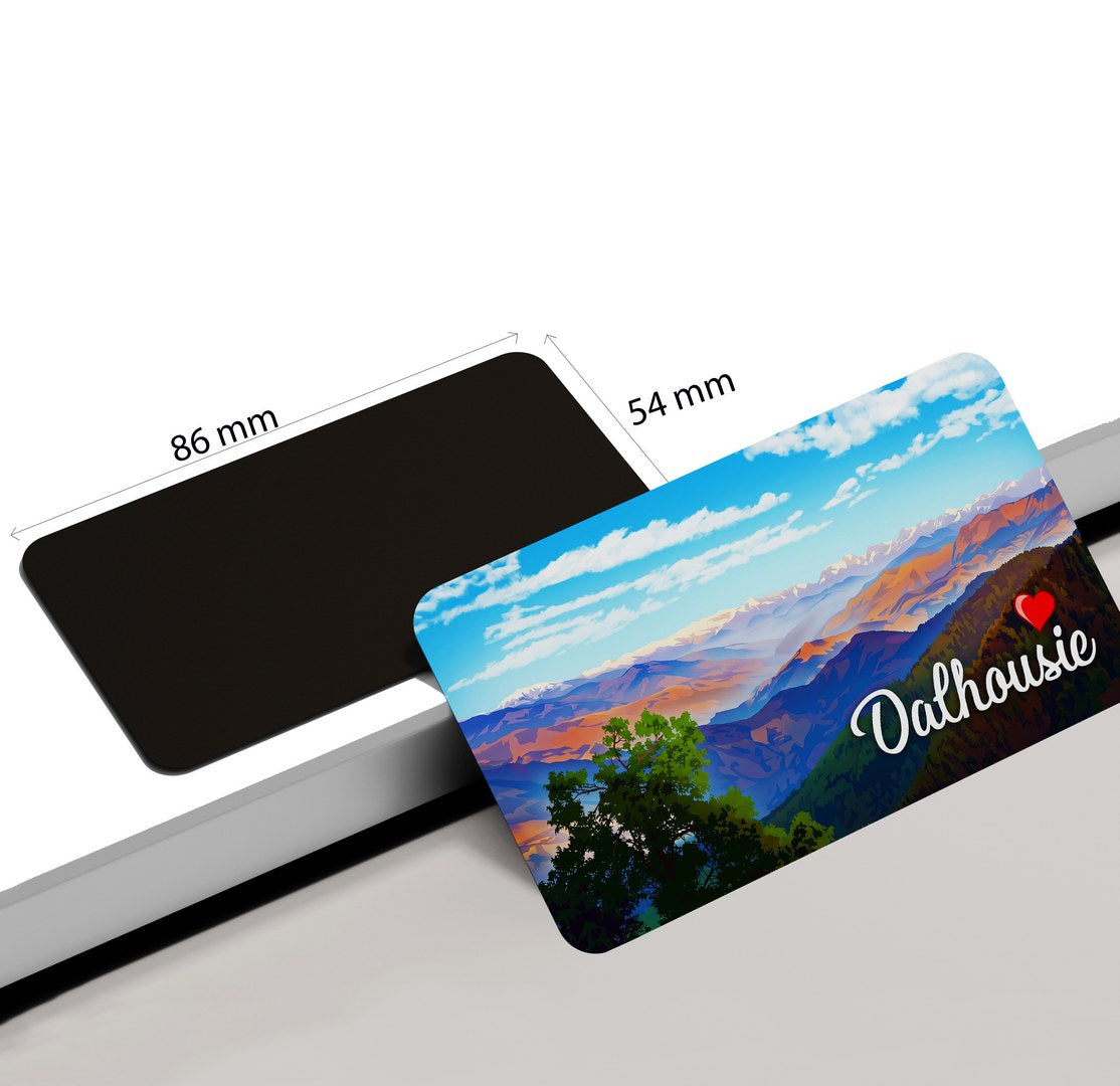 dhcrafts Rectangular Fridge Magnet Multicolor Himachal Pradesh Dalhousie D1 Design Pack of 1 (8.6cm x 5.4cm)
