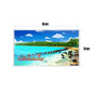 dhcrafts Rectangular Fridge Magnet Multicolor Lakshadweep Design Pack of 1 (8.6cm x 5.4cm)