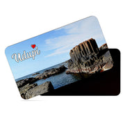 dhcrafts Rectangular Rubber Fridge Magnet / Magnetic Card Multicolor Karnataka Udupi D1 Design Pack of 1 (8.6cm x 5.4cm)