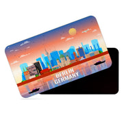 dhcrafts Fridge Magnet Rectangle Acrylic Glass (8.6 x 5.4 cm) Multicolor Germany Berlin Design Pack of 1