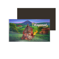 dhcrafts Rectangular Fridge Magnet Multicolor Kerala Wayanad Design Pack of 1 (8.6cm x 5.4cm)