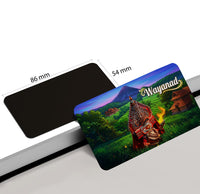 dhcrafts Rectangular Fridge Magnet Multicolor Kerala Wayanad Design Pack of 1 (8.6cm x 5.4cm)