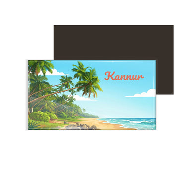 dhcrafts Rectangular Fridge Magnet Multicolor Kerala Kannur Design Pack of 1 (8.6cm x 5.4cm)