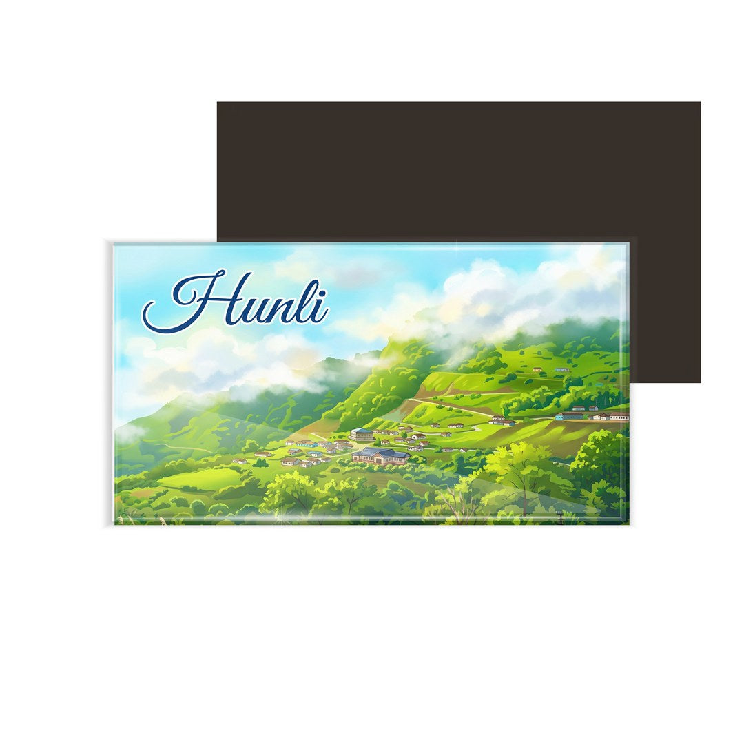 dhcrafts Rectangular Fridge Magnet Multicolor Arunachal Pradesh Hunli Design Pack of 1 (8.6cm x 5.4cm)